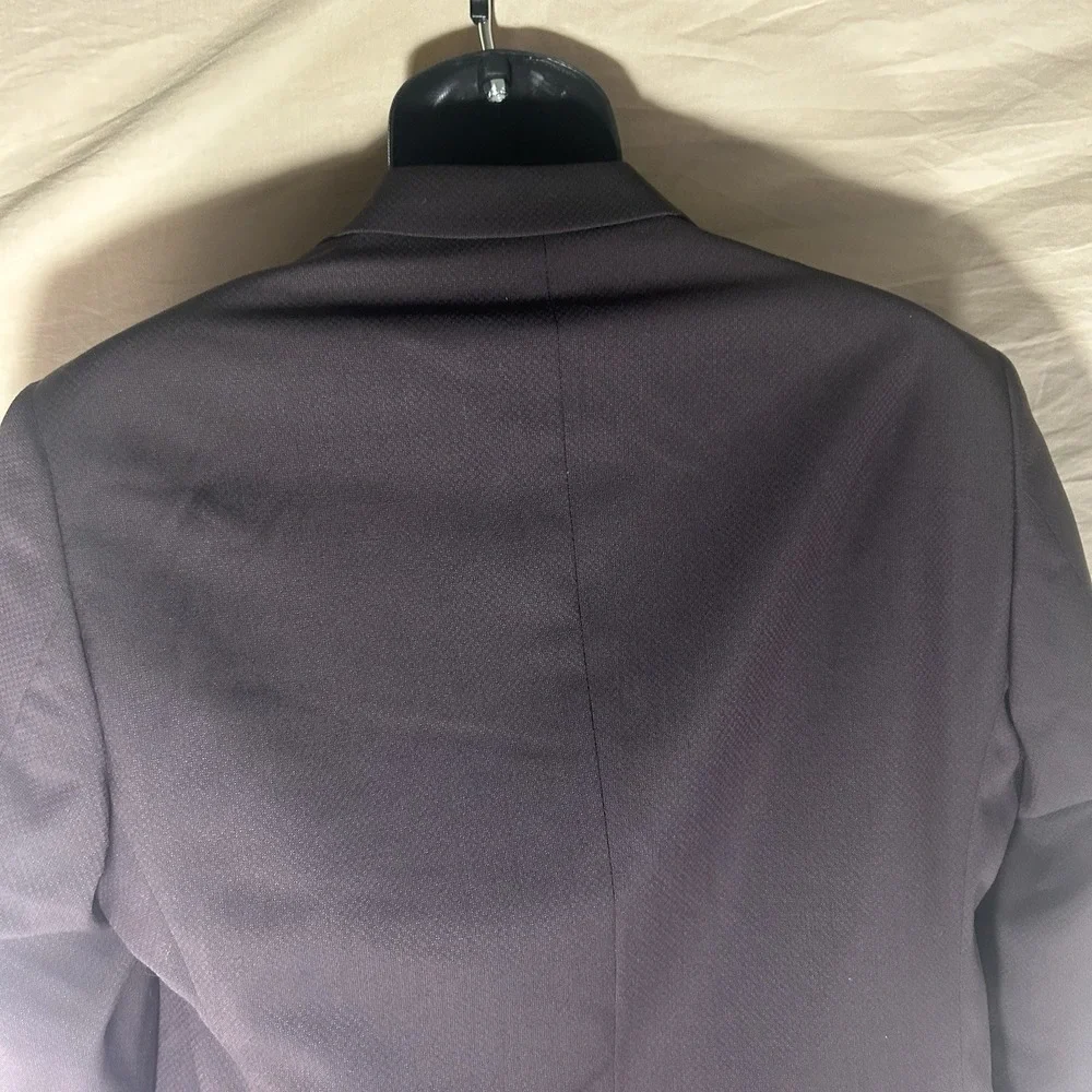 Armani Exchange A|X Blazer‎ Men 40R Dark Burgundy Textured Sport Coat